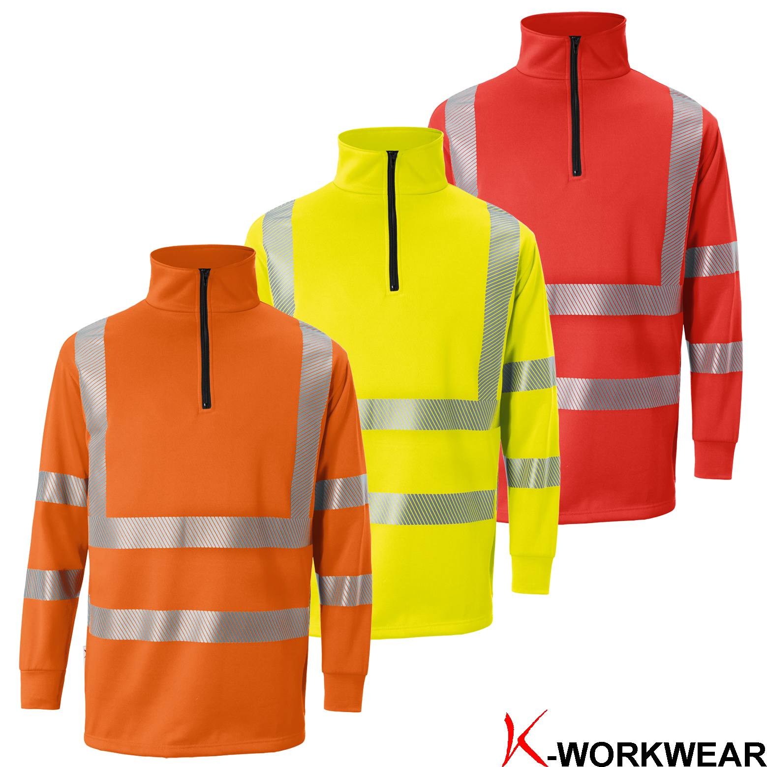 Kübler® REFLECTIQ Zip-Sweater PSA 2 Bannenberg Arbeitsschutz – AT GmbH