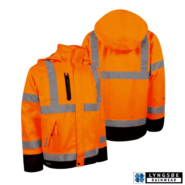 Hi-Vis Atmungsaktive Regenjacke FOX9057 – Bild 9